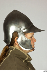 Head Woman White Historical Helmet Costume photo references